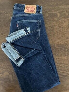 Levi’s 511 Slim Selvedge Jeans 33x30 Rigid Indigo Redline
